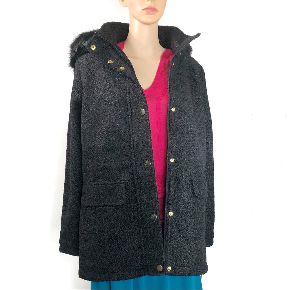 Women’s D.e.t.a.i.l.s Faux Hooded Anorak Jacket M - Picture 3 of 8